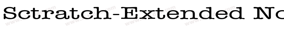 Sctratch-Extended Normal字体转换